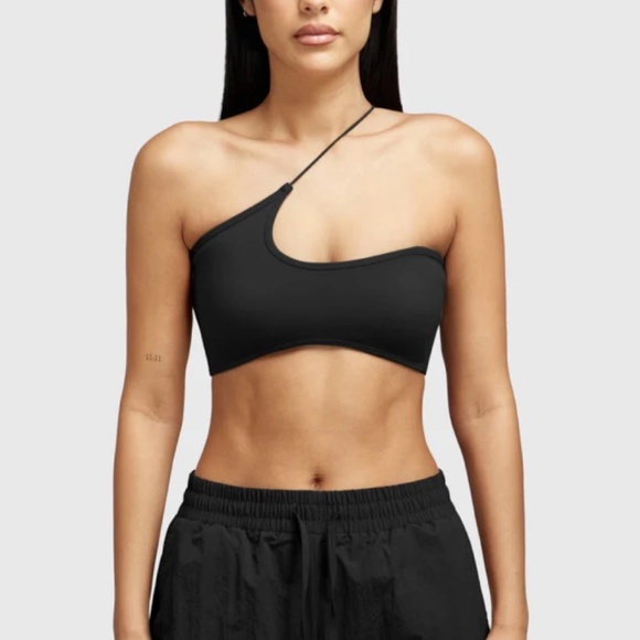 The Giving Movement Asymmetrical One Shoulder White Bra - Xs - Picture 5 of 9